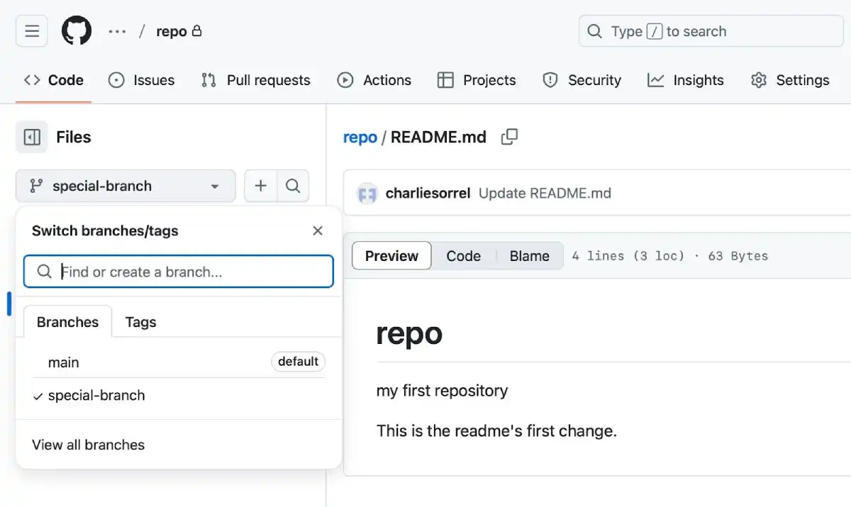 واجهة طلب سحب على GitHub