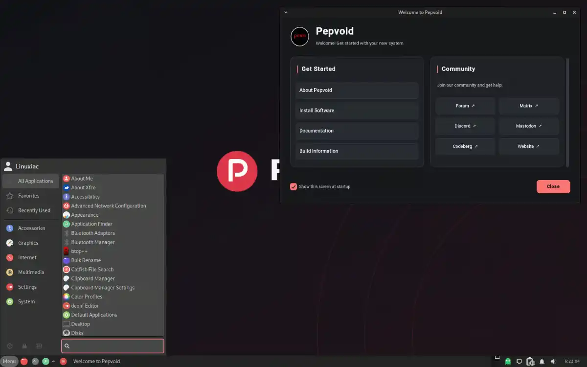 Peppermint OS PepVoid Void Linux Rolling Release XLibre