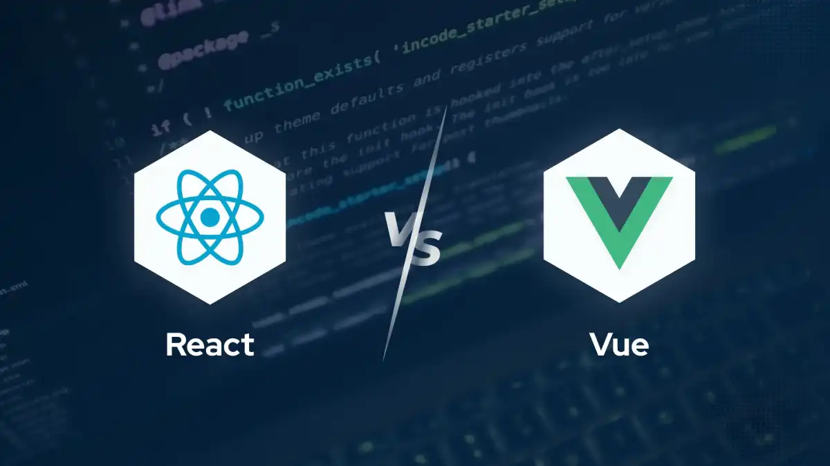مقارنة بصرية بين كود React وVue.js