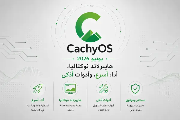 CachyOS يونيو 2026: هايبرلاند نوكتاليا، أداء أسرع، وأدوات أذكى
