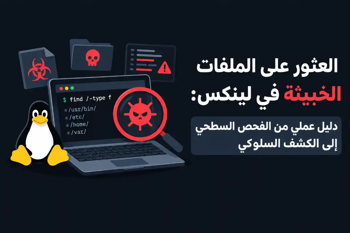العثور على الملفات الخبيثة في لينكس: دليل عملي من الفحص السطحي إلى الكشف السلوكي