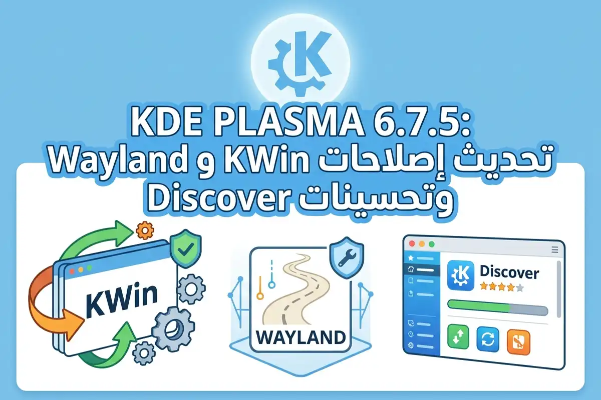 KDE Plasma 6.7.5: تحديث إصلاحات KWin و Wayland وتحسينات Discover