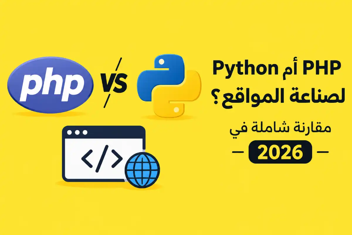 PHP أم Python لصناعة المواقع؟ مقارنة شاملة في 2026