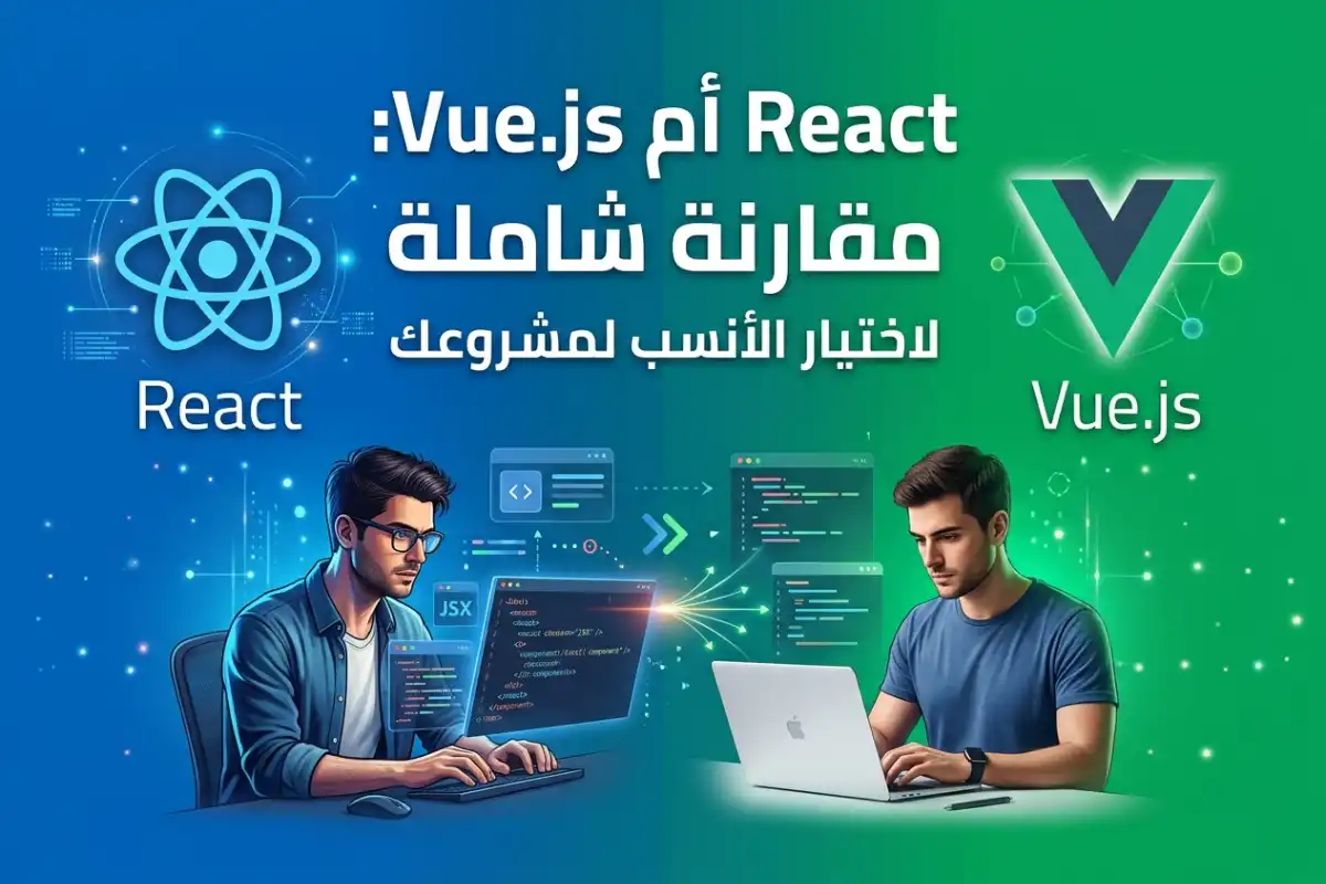 React أم Vue.js: مقارنة شاملة لاختيار الأنسب لمشروعك